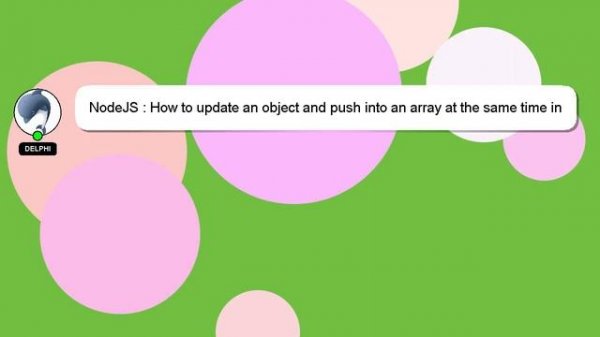 NodeJS : How to update an object and push into an array at the same time in mongoose