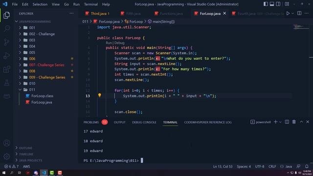 053 - Tagalog Java Programming - For Loop 2 of 7 смотреть онлайн