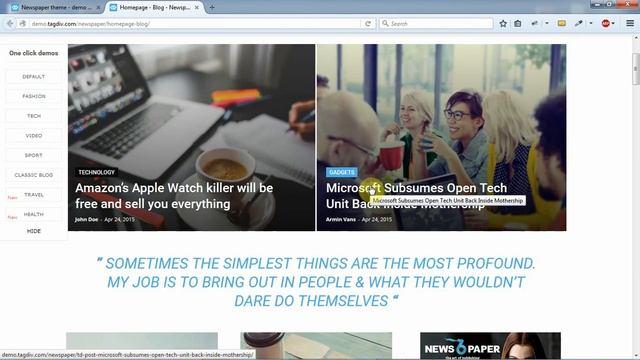 Newspaper Responsive Theme WordPress + Download смотреть онлайн