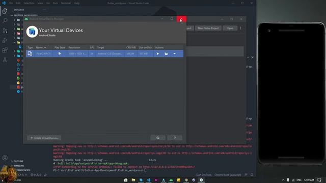 Fix Flutter Debug Error on Android Emulator "Error connecting to the service protocol:HttpException смотреть онлайн