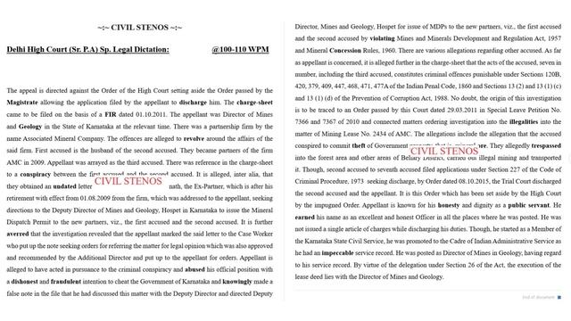 Class - 9 || Legal Dictation @125+ WPM (MALE VOICE) || Delhi High Court Sr. P.A. || смотреть онлайн
