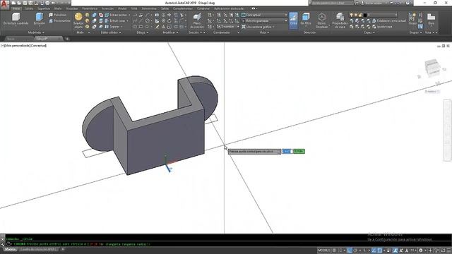 ABRAZADERA planos y pieza en AutoCAD 2019 смотреть онлайн