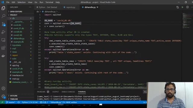 Python boot camp | Session 18 | Project: Working with database смотреть онлайн