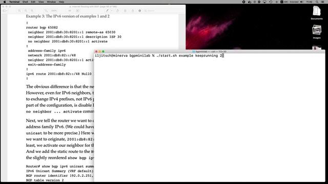 Internet Routing with BGP example 3: IPv6 (a very basic IPv6 router configuration) смотреть онлайн