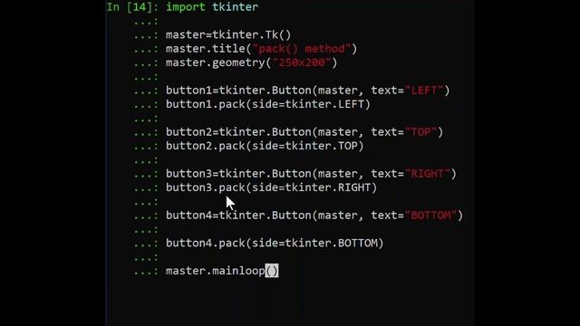 How to position buttons in Tkinter with Pack смотреть онлайн