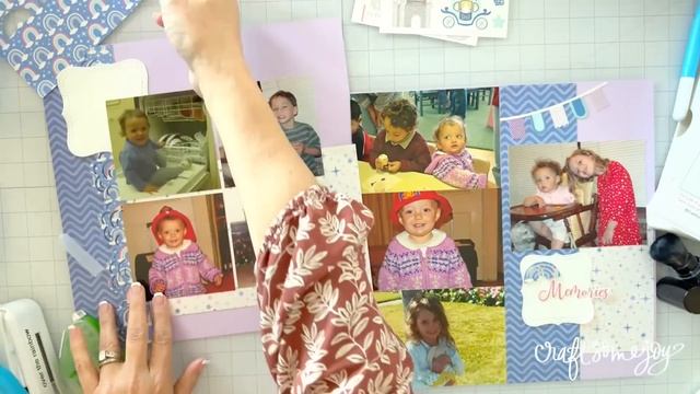 Friday Night Scrapbooking ✂️ Quick and Easy Layouts with simple cuts and my power blocks technique смотреть онлайн
