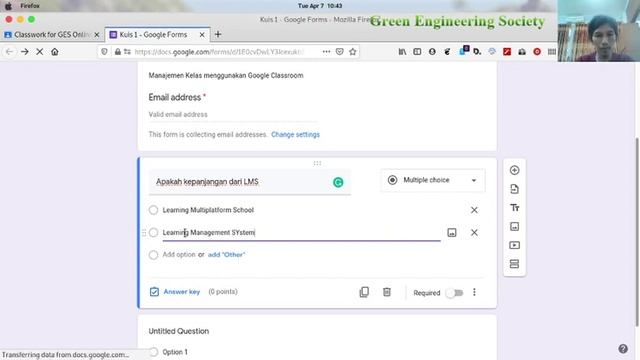 Part 2 - Online Class Management - Organized by Green Engineering Society - 7 April 2020 смотреть онлайн