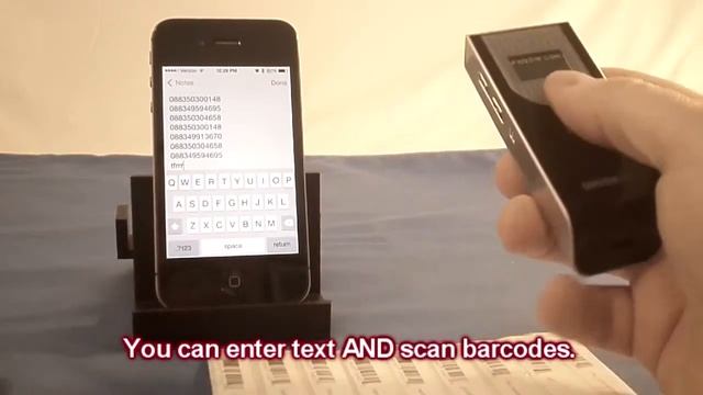 iPhone Barcode Scanner - SP2100 HID connect to iPhone смотреть онлайн