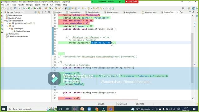 Functions in Java - Day2 смотреть онлайн