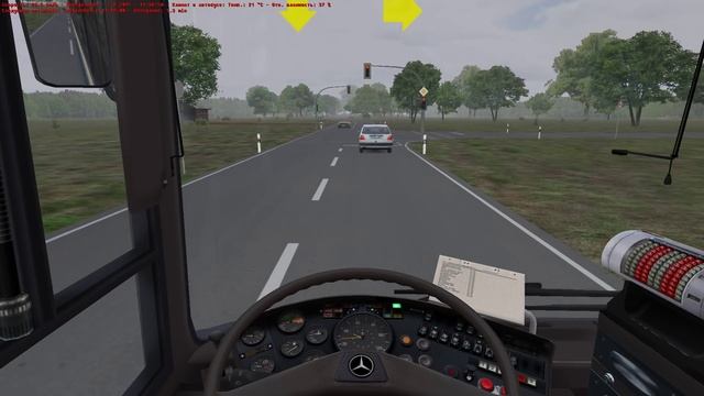 OMSI 2. Map Rhodenau, Route 64, Mercedes-Benz O407. Part 2 смотреть онлайн