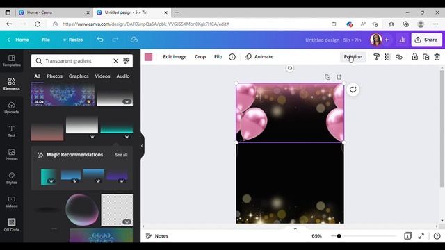 how to design a invitation in canva | diy birthday invitation | design in canva #canva #photoshop смотреть онлайн