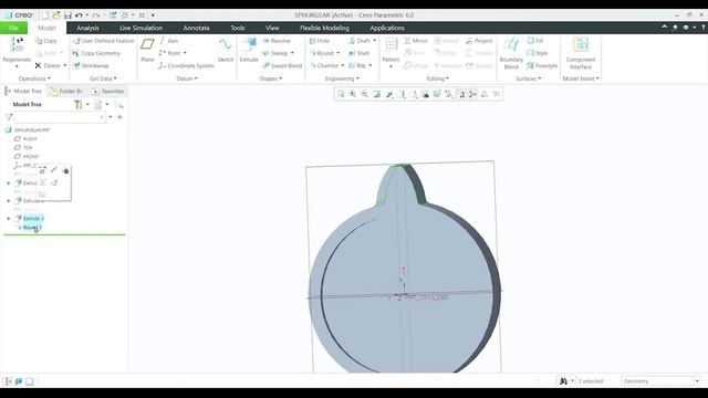 Gear Design (Pro Engineer for beginners) - Tutorial 03 смотреть онлайн