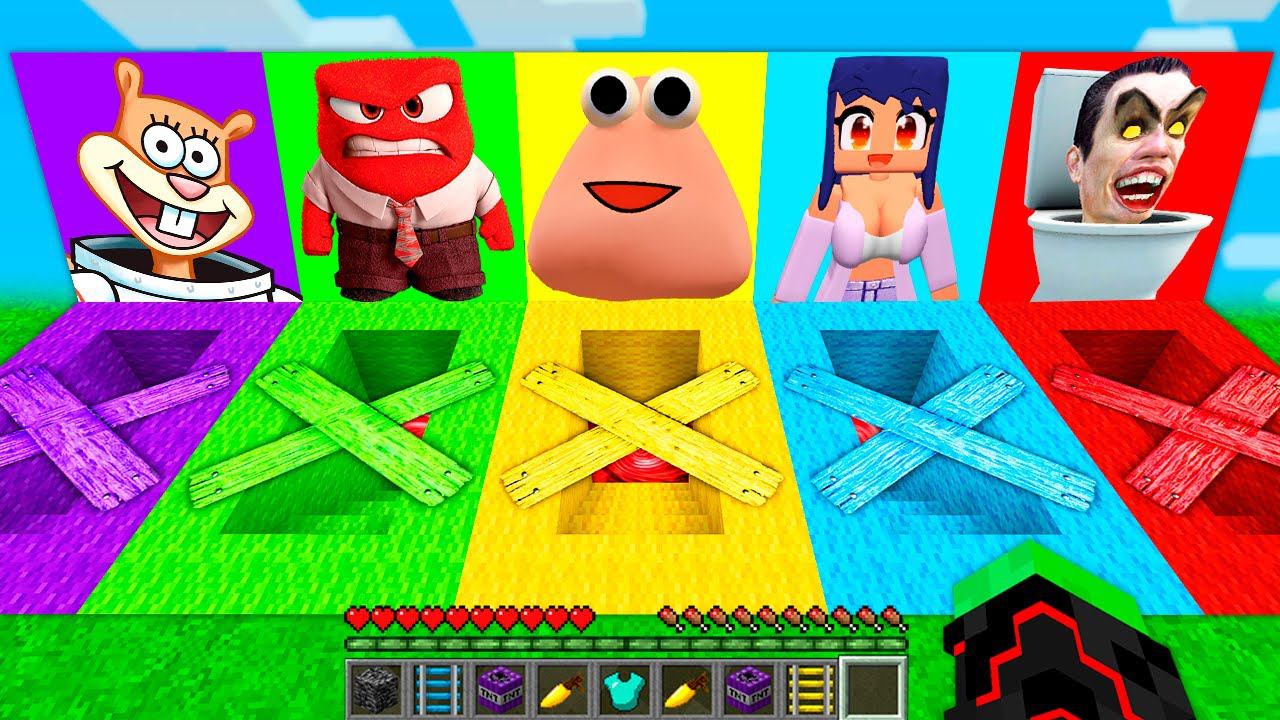 ВЫБЕРИ ЗАКРЫТЫЙ ПОДВАЛ ПОУ ГОЛОВОЛОМКА 2 В МАЙНКРАФТ ЗОМБАК смотреть онлайн