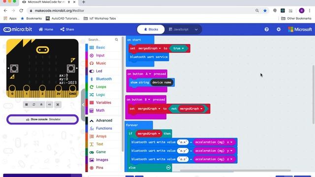 Micro:bit: Wirelessly Stream Accelerometer Data to MakeCode! смотреть онлайн