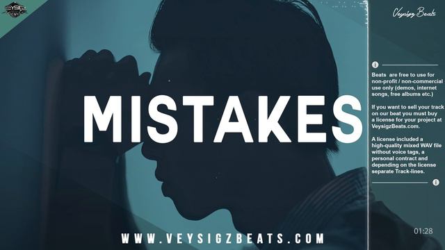 Mistakes - Deep Emotional Piano Rap Beat | Very Sad Hip Hop Instrumental [prod. by Veysigz] смотреть онлайн