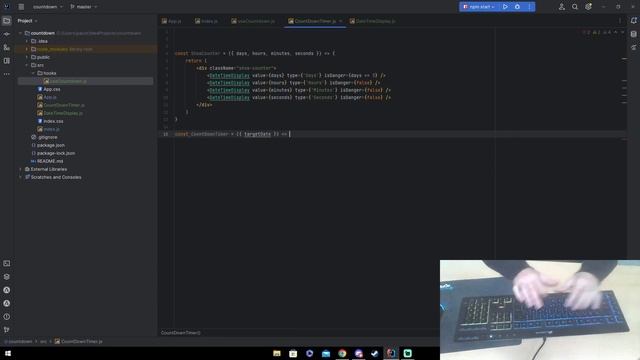 ASMR programming CREATE a COUNTDOWN TIMER in REACTJS смотреть онлайн
