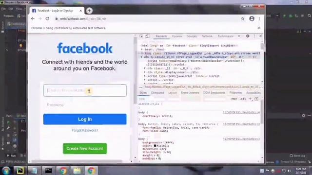 Facebook automation using Python code/Selenium and Chrome driver 2021 смотреть онлайн