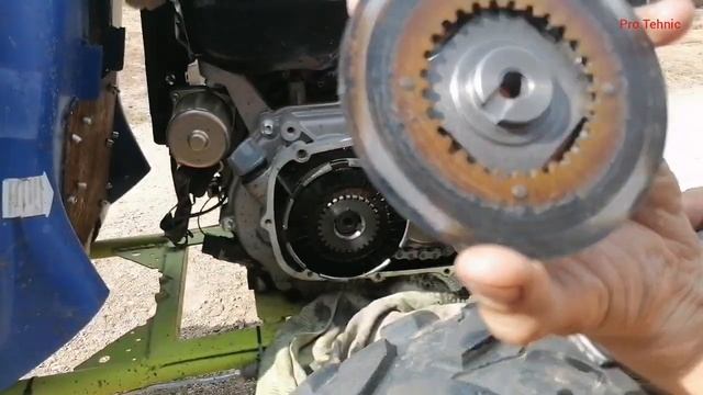 Редуктор 2:1 с автоматическим центробежным сцеплением.. (ЗАМЕНА ФРИКЦИОНОВ) смотреть онлайн