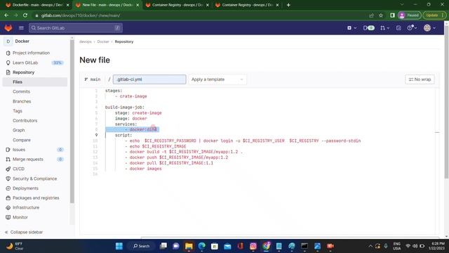 How To Build Docker Image & Push To GitLab Registry Using GitLab(From Scratch) смотреть онлайн