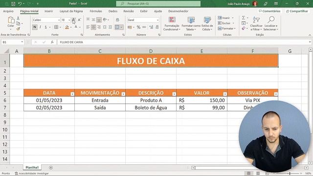 Planilha de Fluxo de Caixa no Excel | Entradas e Saídas | Como fazer? (Download Grátis) смотреть онлайн