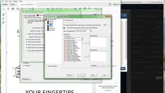 How to Embed Fonts-Adobe Acrobat Pro смотреть онлайн