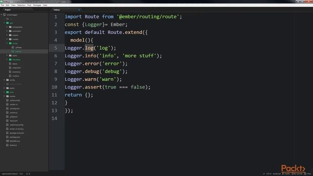 Ember.js 3.x Web Development Recipes : Using Ember.Logger | packtpub.com смотреть онлайн