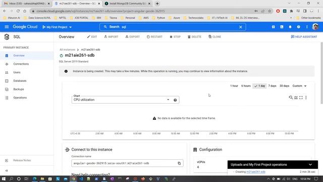 Creating MS SQL server virtual machine in GCP || Task 1 - Q (b) - M21AIE261 - SDB смотреть онлайн