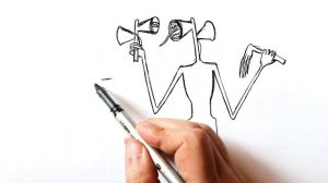 Как нарисовать Сиреноголовый SCP-6789 @TaurusArtDrawing