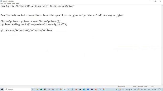 Fix for Chrome v111.x issue with Selenium WebDriver | Latest update смотреть онлайн