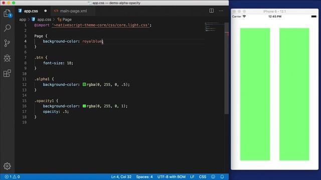 Alpha VS. Opacity in NativeScript | Tutorial смотреть онлайн