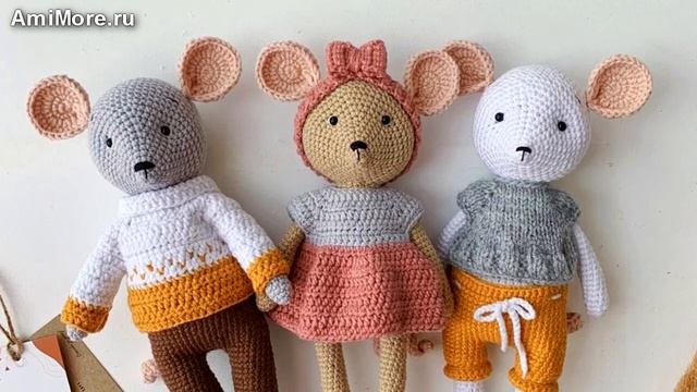 Амигуруми: схема Мышка Тай. Игрушки вязаные крючком - Free crochet patterns. смотреть онлайн