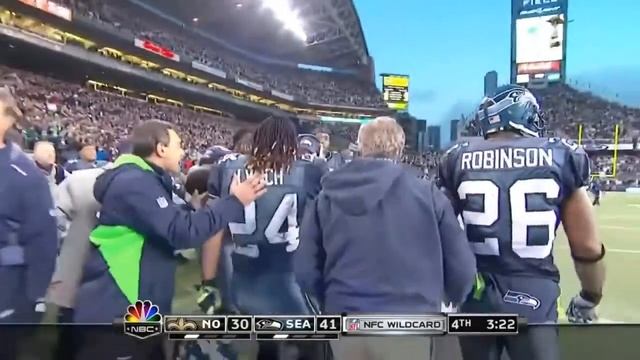 Marshawn Lynch's "Beastquake" Run vs the Saints - 2011 смотреть онлайн