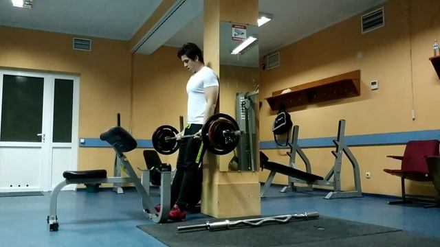 Строгий подъем на бицепс стоя у стены с прямым грифом! 55×4! 5.02.2020! смотреть онлайн