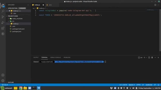 How to create Telegram Bot with NodeJS | Telegram Bot | Step by Step Tutorial for Telegram Bot смотреть онлайн