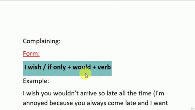 English-Grade 8-Wish/if only-Miss: Khouloud : смотреть онлайн