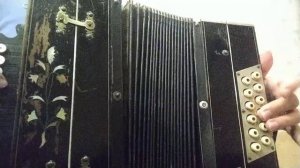 Барыня на гармони русского строя разбор