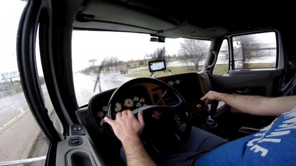 Дальнобой по США Америка. Обзор 2008 International ProStar