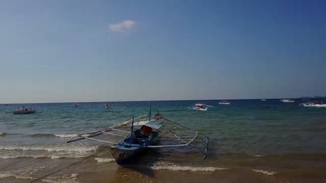 Sabang Beach Palawan Island Philippines From The Air смотреть онлайн