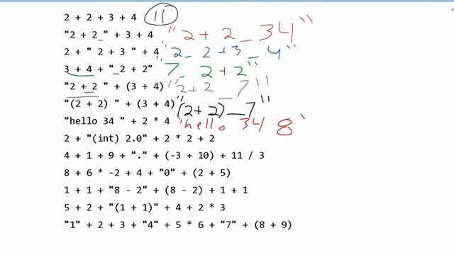Java Practice-it | Primitive Data and Definite Loops | Self-Check 2.5: expressions3 смотреть онлайн