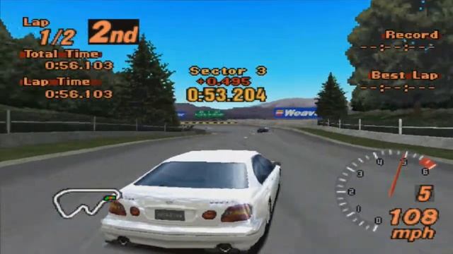 Gran Turismo 2 Drift Race - Toyota Aristo V300 смотреть онлайн