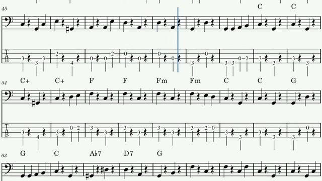 Banjo & Kazooie - Spiral Mountain - Bass TABs смотреть онлайн