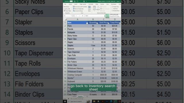 Inventory Product Search Template using Excel Filter & Search Function смотреть онлайн