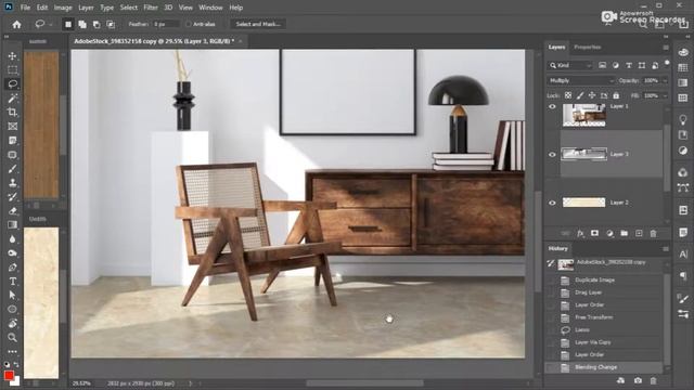 Photoshop Tutorial - How To Replace Flooring In Photoshop Realistically смотреть онлайн