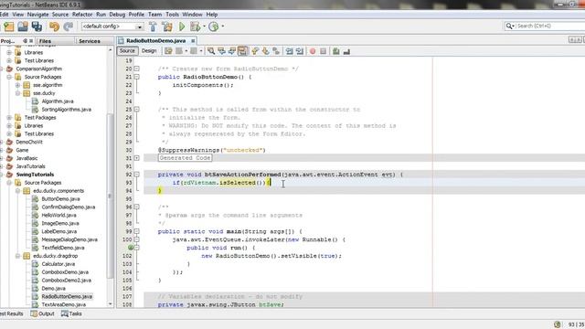 Bài 16 Java Swing: RadioButton смотреть онлайн