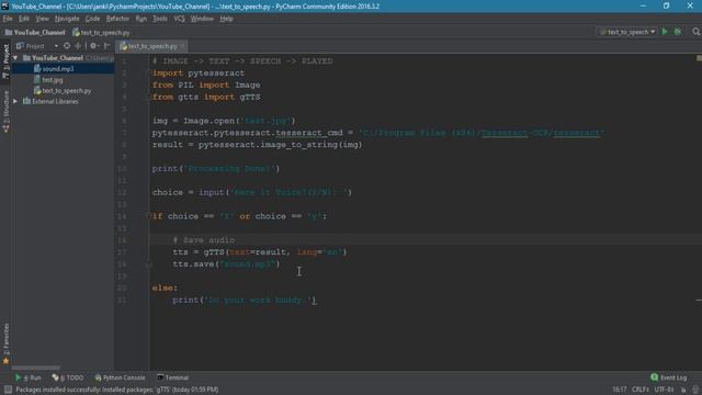 Text to Speech Processing using gTTS in Python смотреть онлайн