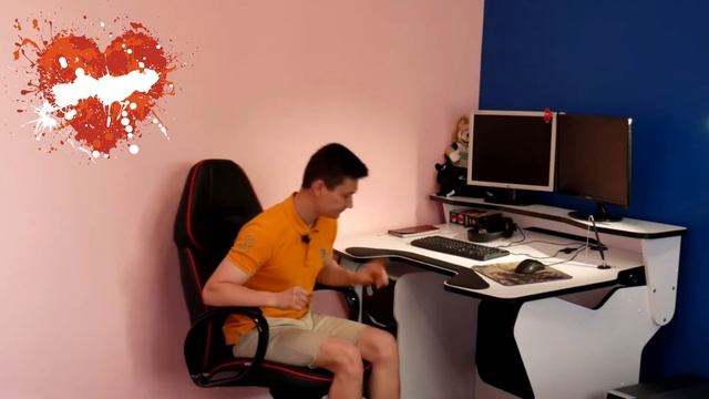 Геймерский игровой компьютерный стол DX CONSTRUСTOR (КОНСТРУКТОР). Обзор стола от покупателя. смотреть онлайн