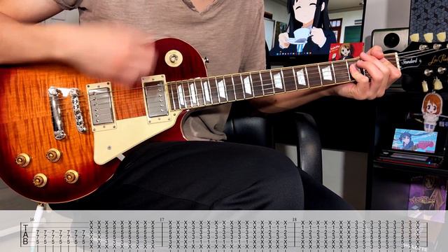 [TABS] K-ON!【My Love is a Stapler】GUITAR TUTORIAL смотреть онлайн