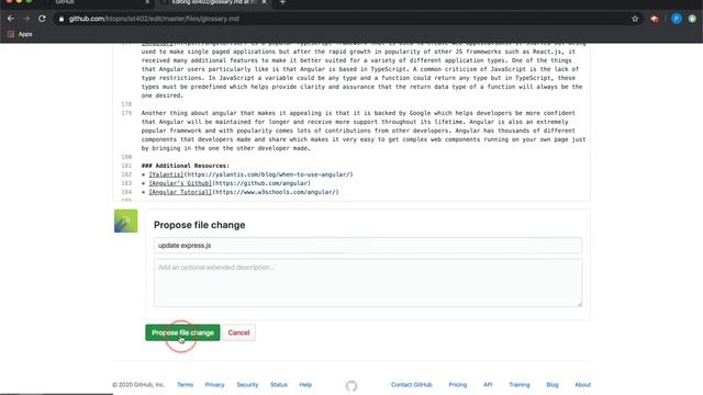Editing a markdown file in Github смотреть онлайн