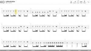 RHCP - Californication (Bass TAB)