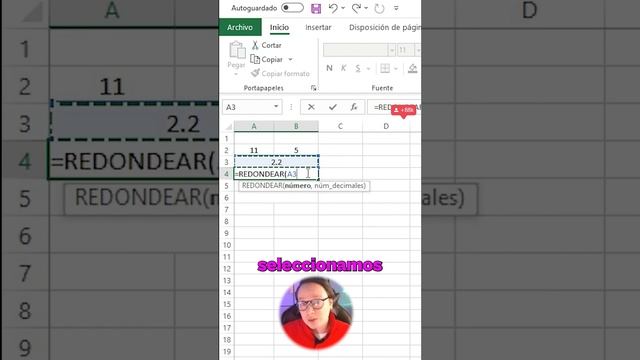 Cómo redondear números en Excel #Excel #tutorial #tips смотреть онлайн
